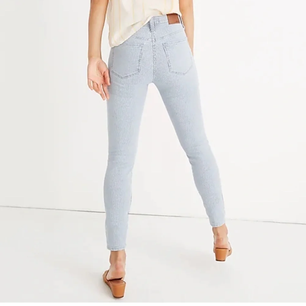 Madewell 10" High-Rise Skinny Crop Jeans in Piper Stripe size 27 - Picture 4 of 9